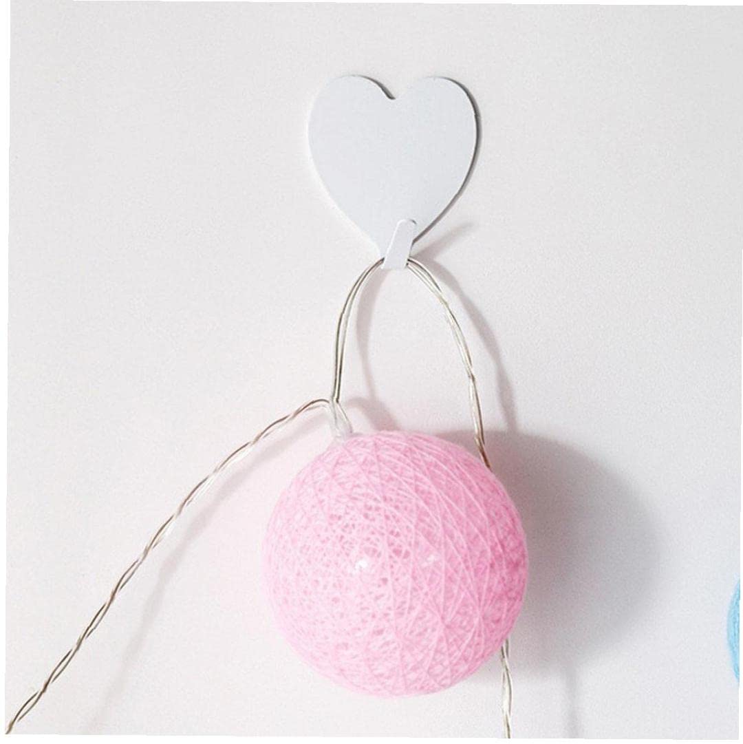 Amazon | 壁フック ハート型装飾フック 自己粘着 高耐久 強力 吊り下げ